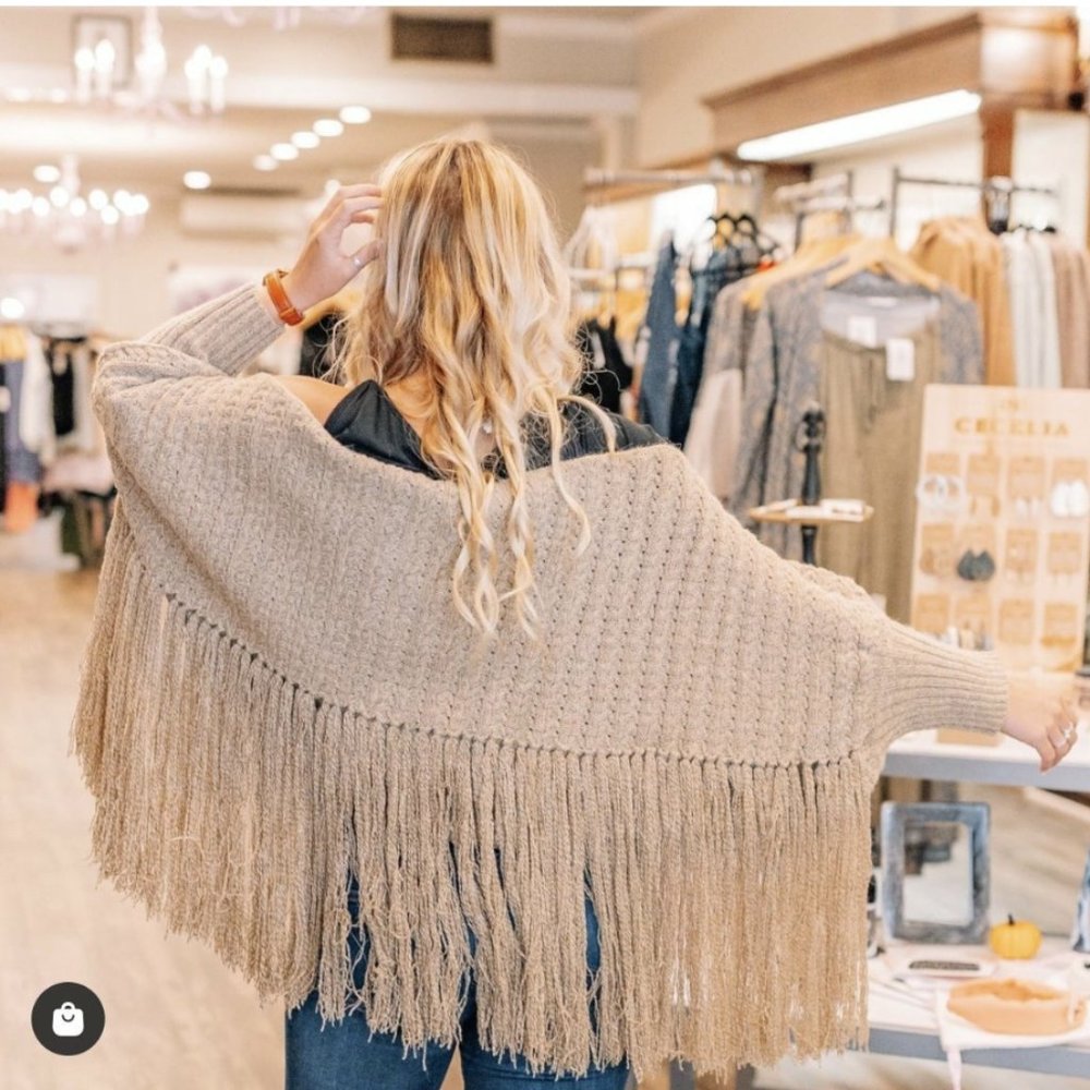 Solid Fringed Bolero